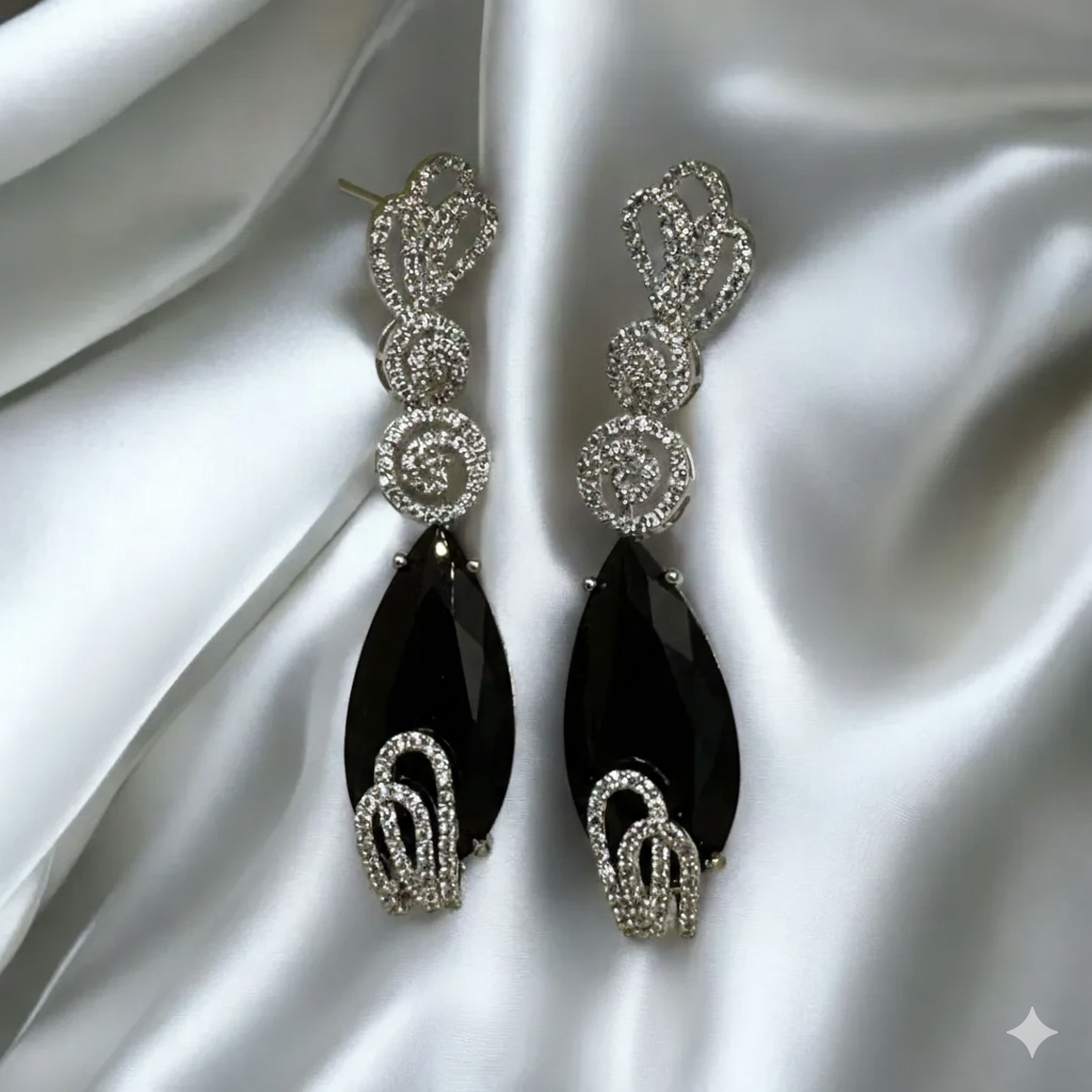 1 Karat Pear-Cut Ruby Drop Earrings