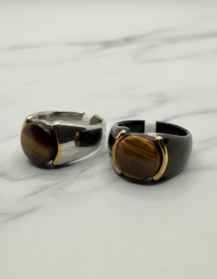 The Artisan Tiger’s Eye | Premium Men’s Statement Ring | 10 Size