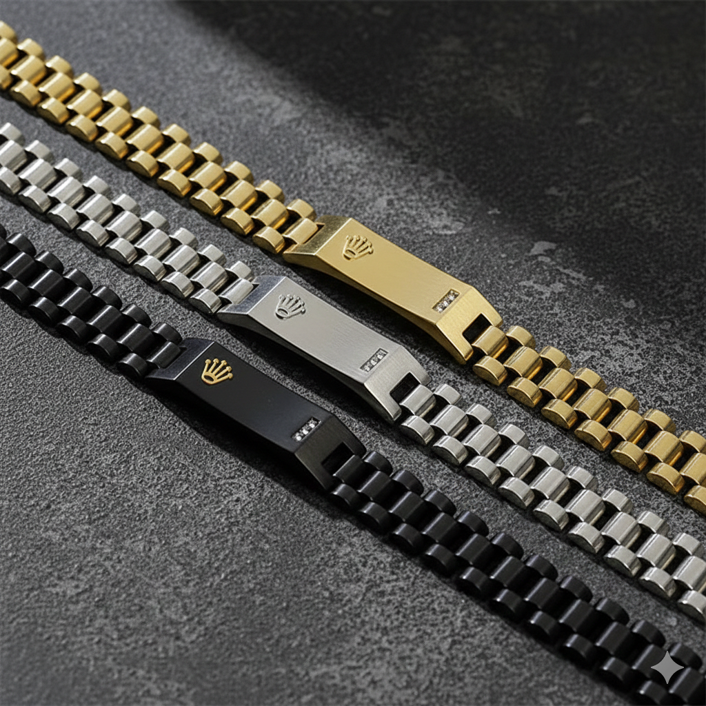 Premium Stainless Steel Men's Bracelet | Rolex Presidential Collection