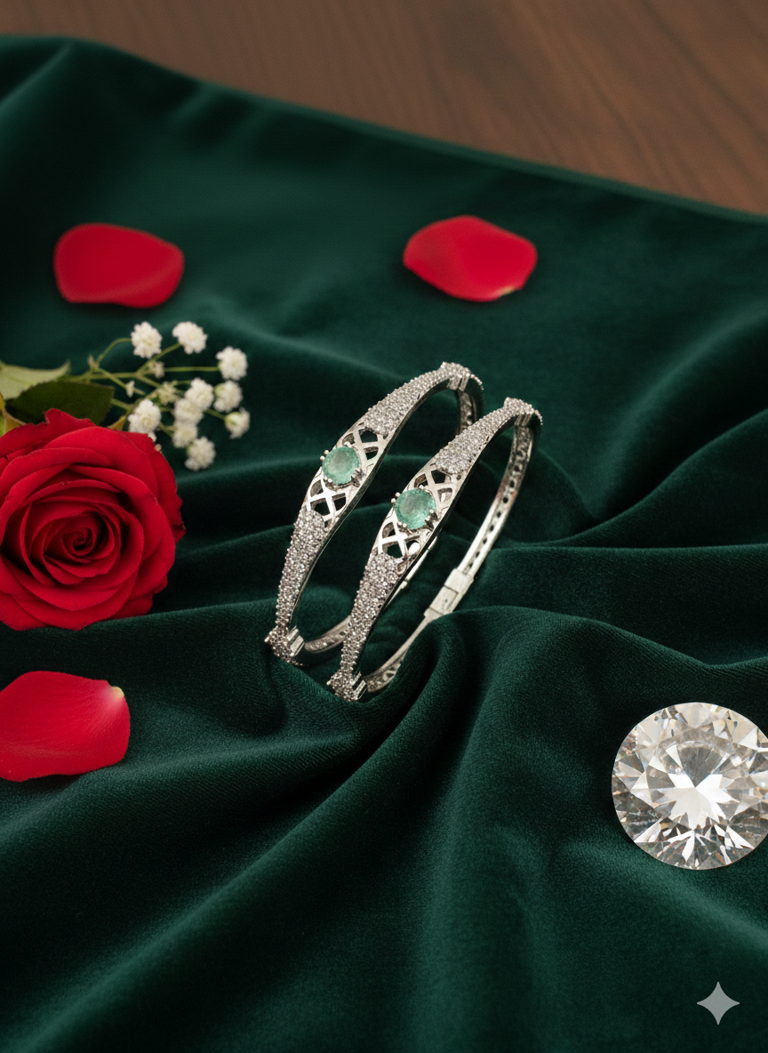 High Quality 1 Karat zircon bangels