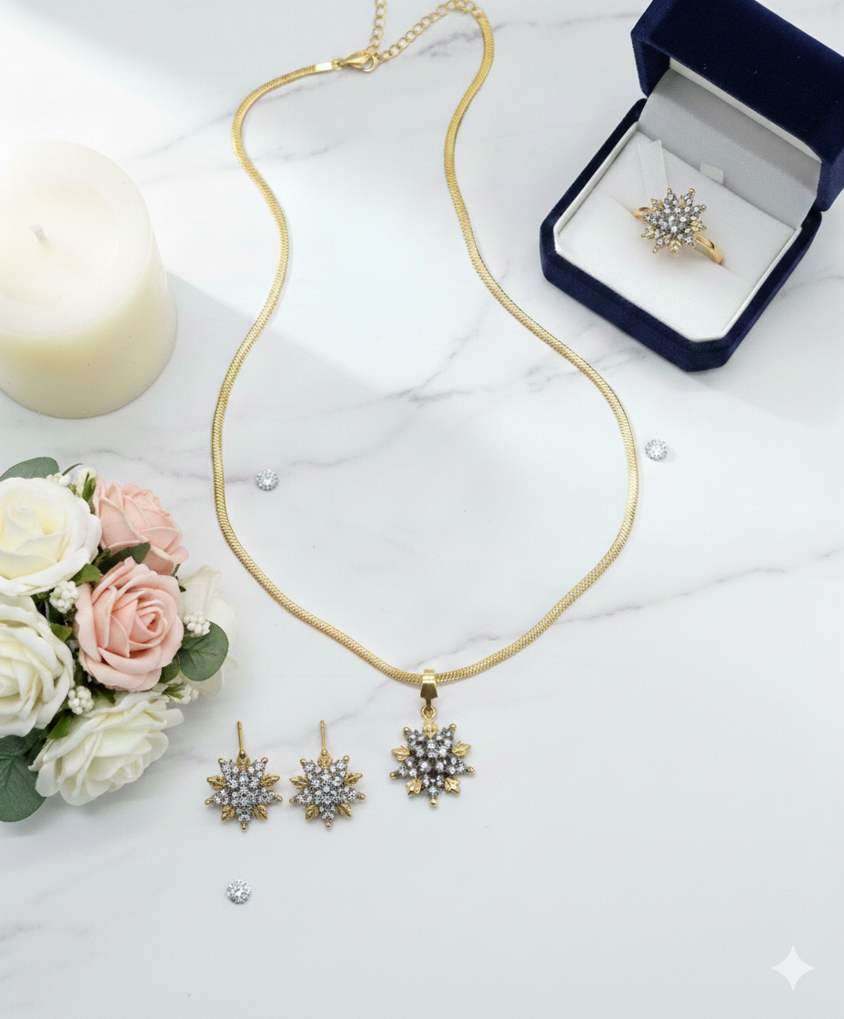 Gold-Plated Pendant Set