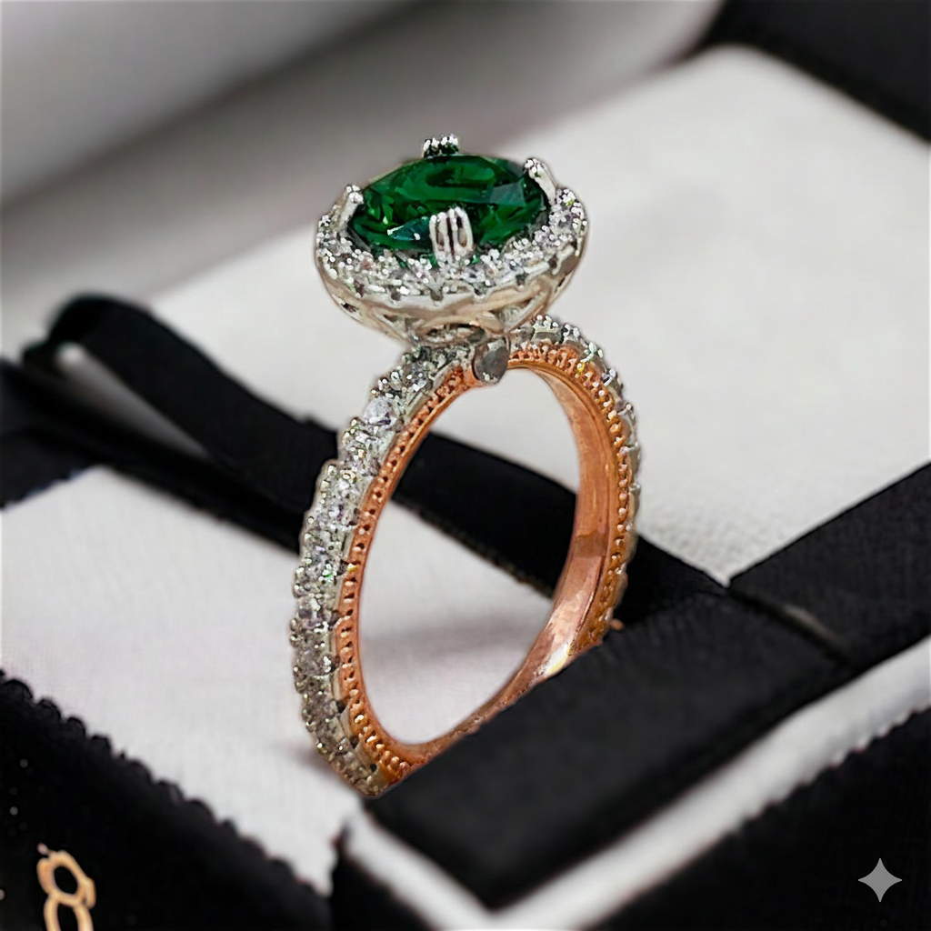 Greenish Round Ring
