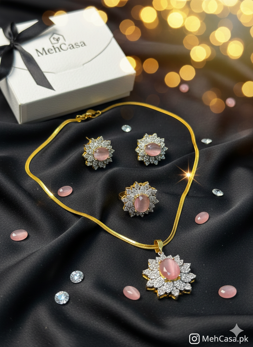 Gold-Plated Pendant Set