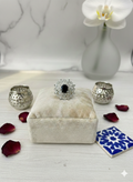 1-Karat ring black center stone