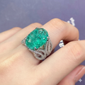 Oval Crushed Stone Ring