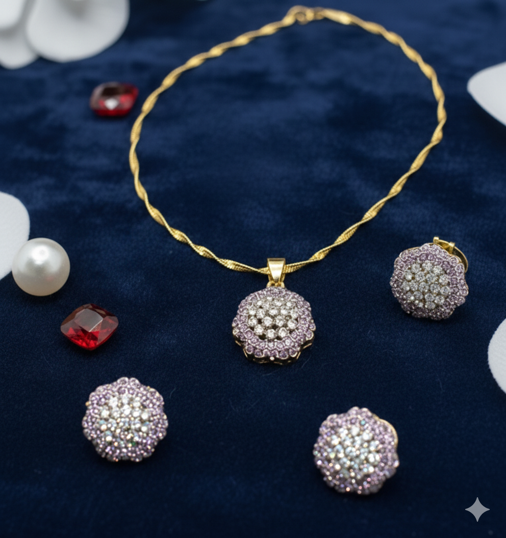 Gold-Plated Pendant Set