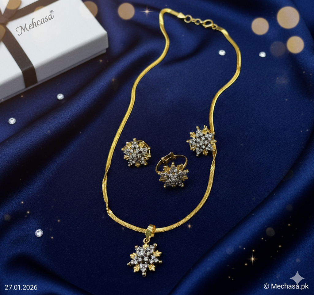 Gold-Plated Pendant Set