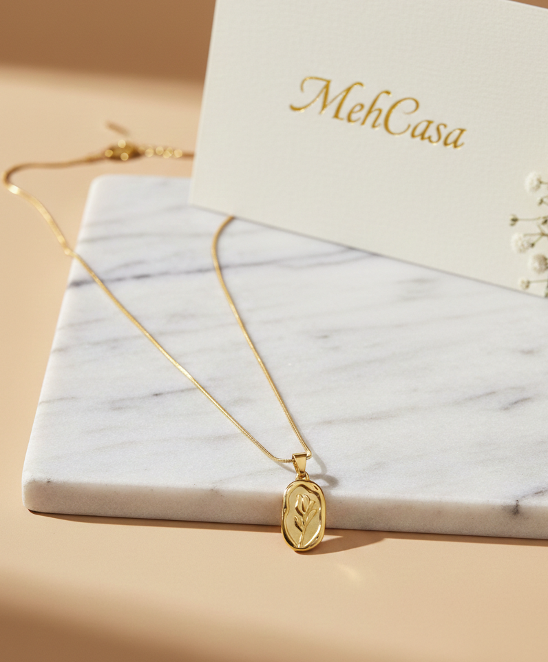 Rose Pendent - Stainless Steel