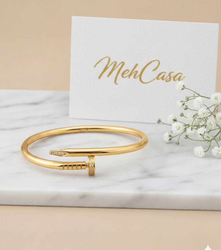 Cartier Nail Stone Head Bracelet - Stainless Steel