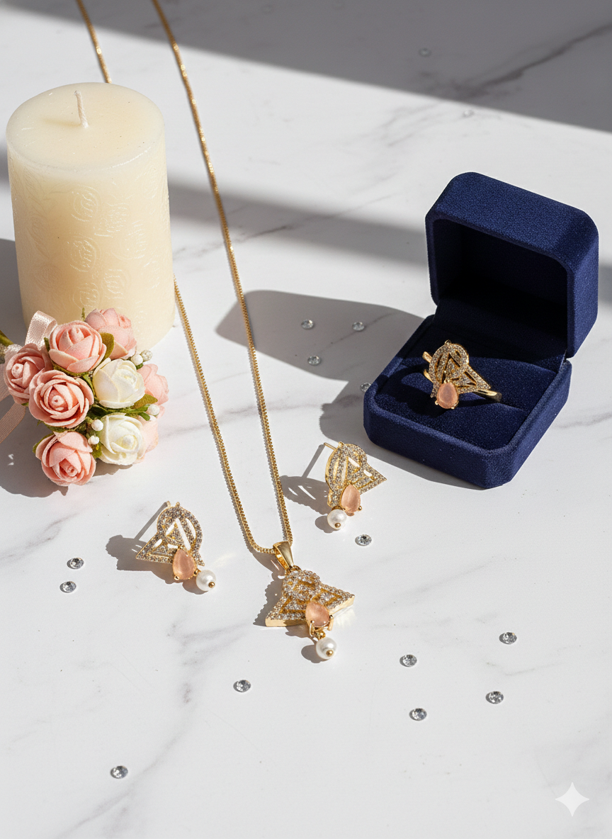 1 Karat Gold Necklace Set.