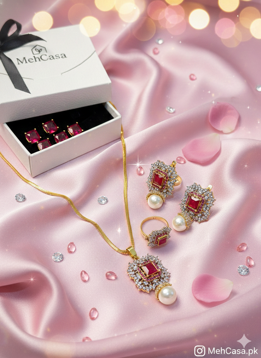 Gold-Plated Pendant Set