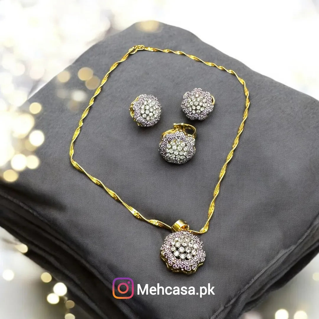 Gold-Plated Pendant Set