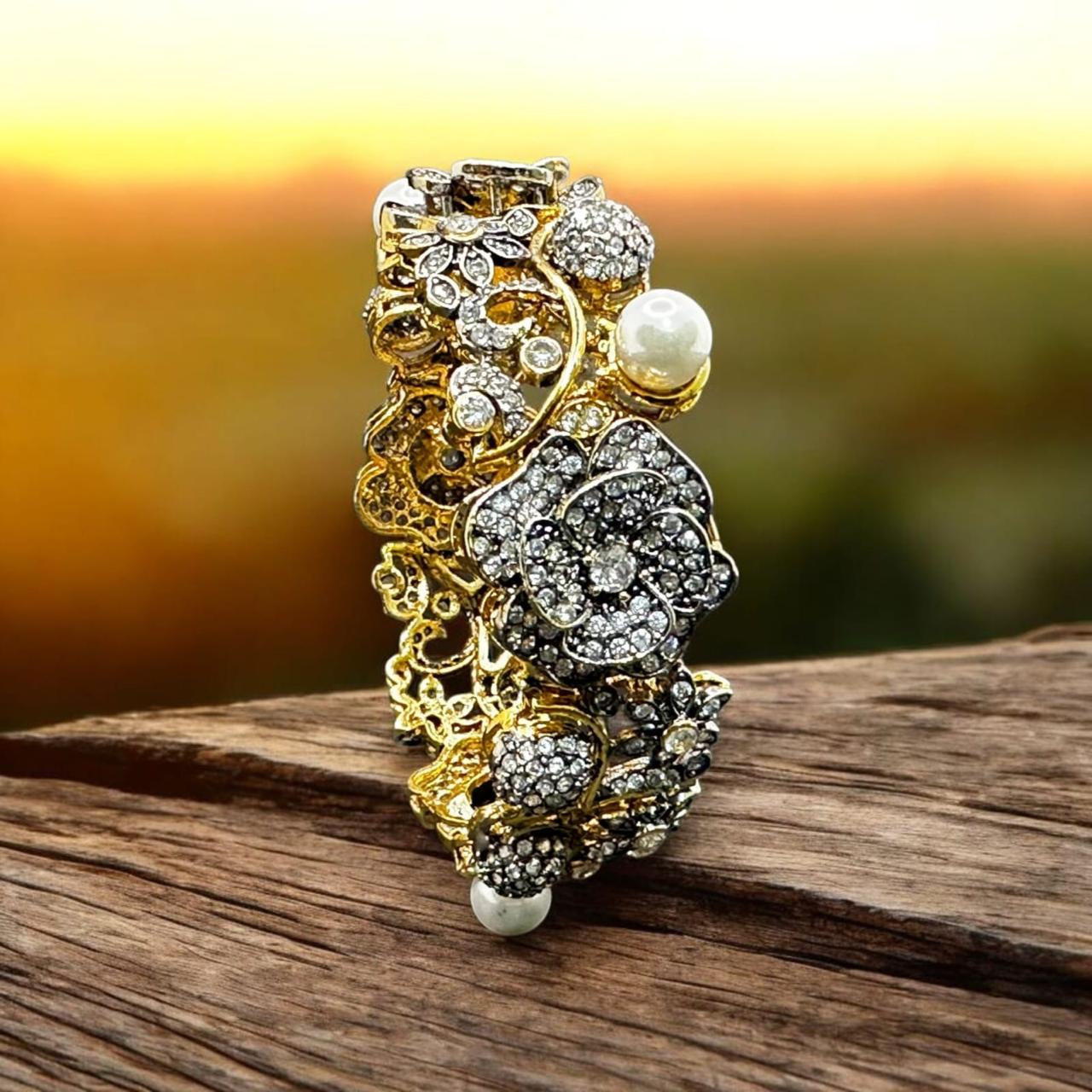 Gold Plated hand cuff